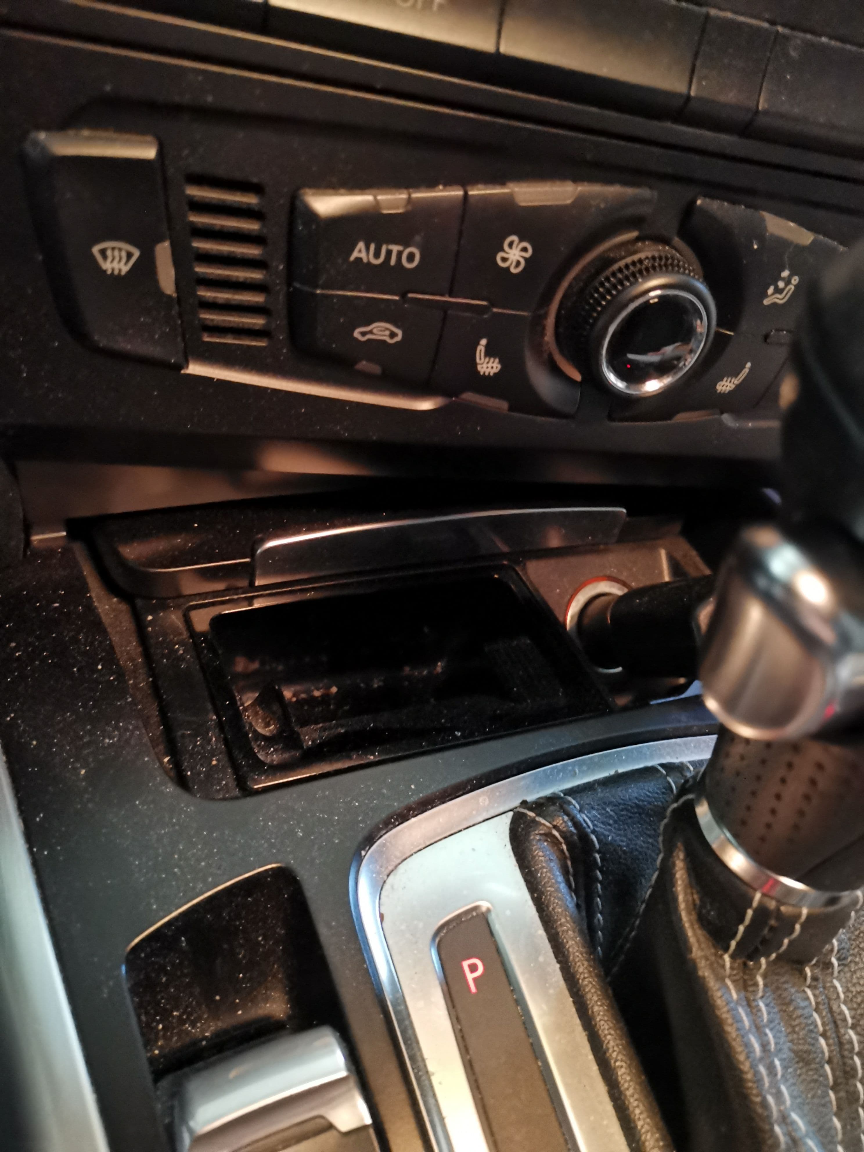 audi a5 konsole vorher